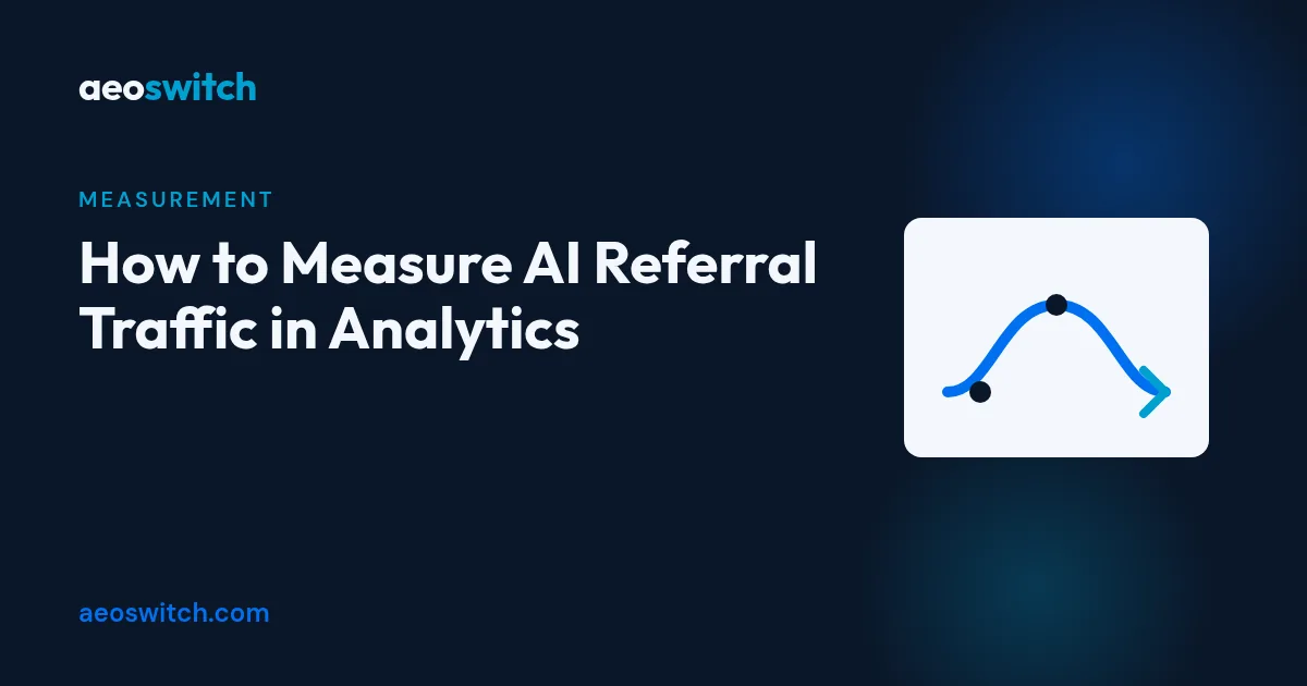 Featured image for measuring AI referral traffic in analytics